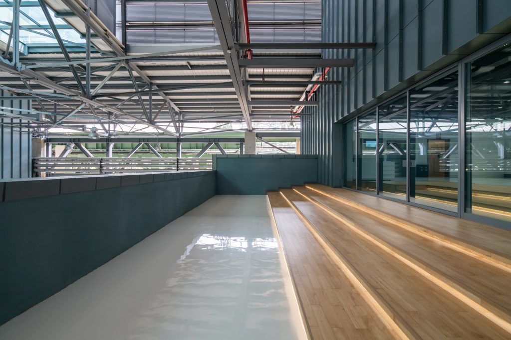 Internal building structure and access of steel plant